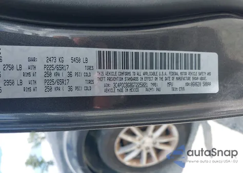 2016 Dodge Journey Sxt from USA, damaged, VIN 3C4PDCBG8GT225021